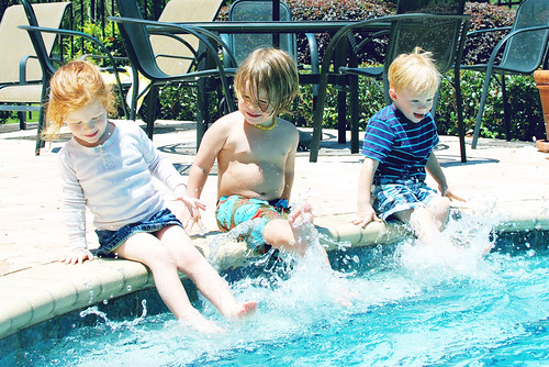 day one of swim lessons