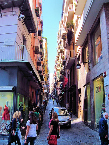street Naples, Italy