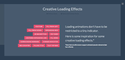 很棒的Web Loading Effects | DesignRock