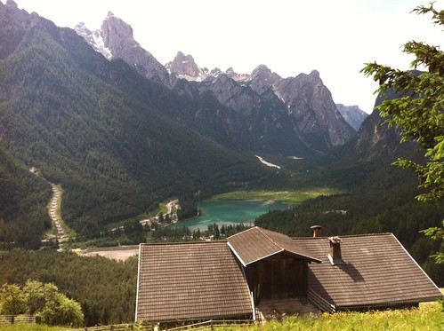 Troger Alm Blick auf den Toblacher See