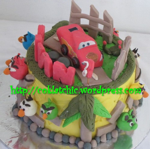 Cake cars dan angry bird