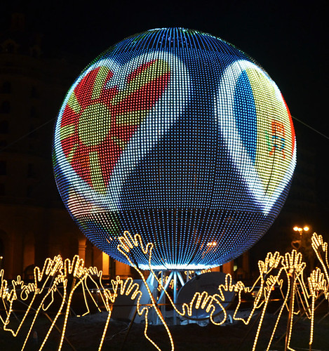 LED sphere strip P50 3 by soft flexible LED vision curtain display