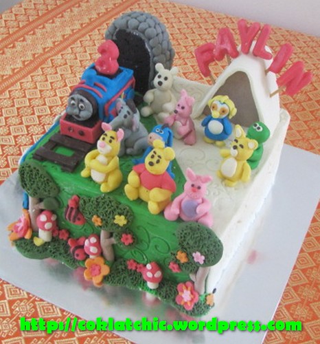Cake Winnie the Pooh, Thomas dan Pororo