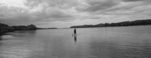 Donau, Hungary, City; Komarno #Sup #Paddling by @heidenstrom