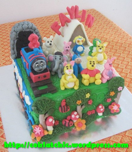 Cake Winnie the Pooh, Thomas dan Pororo