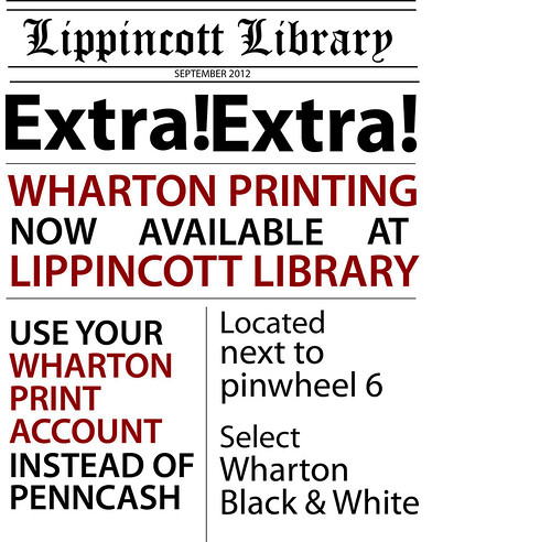 Extra! Extra! Wharton Printing in the Library | Datapoints: A blog from ...