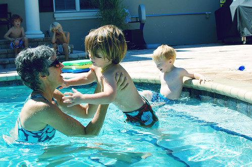 day one of swim lessons