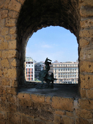 window statue Naples, Italy