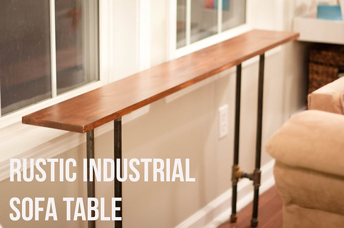 Rustic Industrial Sofa Table