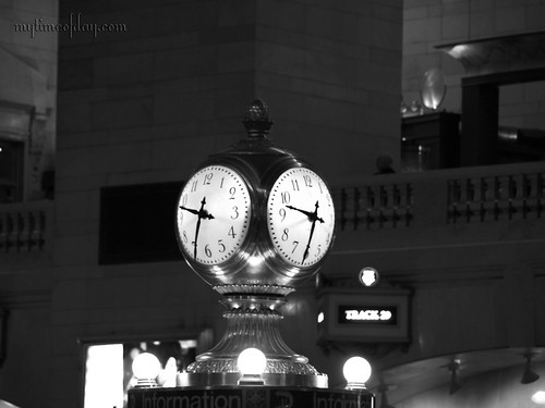 Clock Grand Central Terminal, New York, NY in black and white by Derek Hewitt Photography