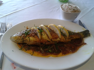 grilled sea bass