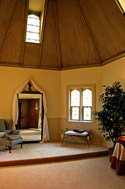 The Bridal Room with its lovely ceiling that evokes as ship.