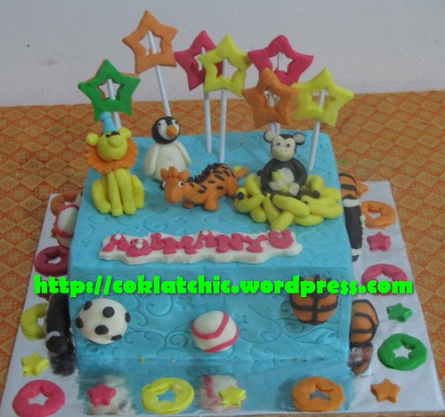 Cake Animal dan bola