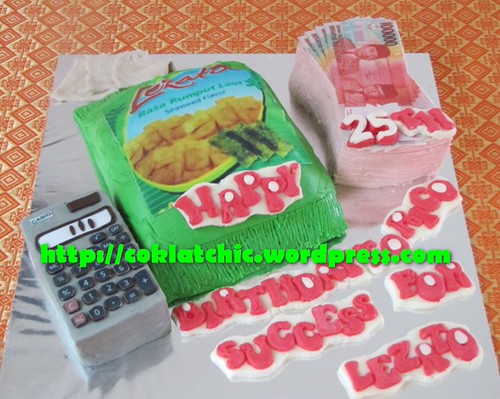 Cake Snack Lezato, kalkulator dan uang