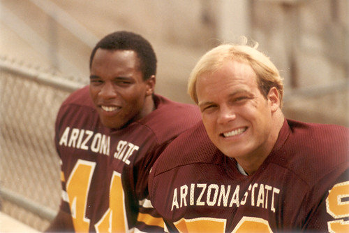 1980 ASU Football - Willie Gittens and Bryan Caldwell by SearchNetMedia