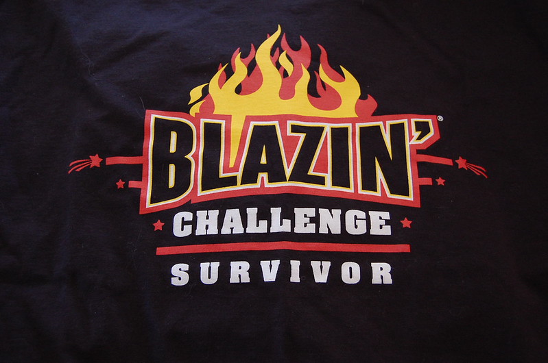Mike Taking the Blazin Challenge