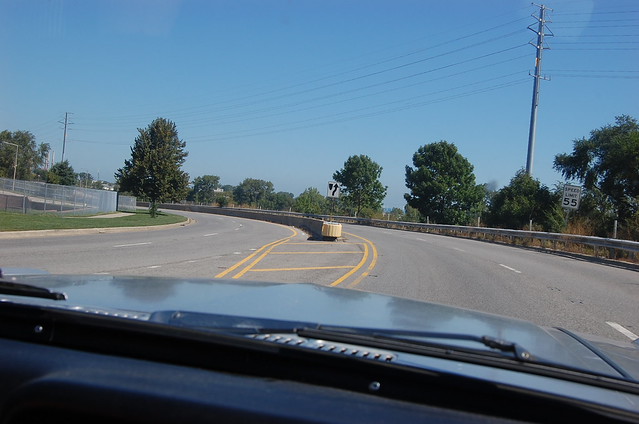 a street becomes a divide limited access highway