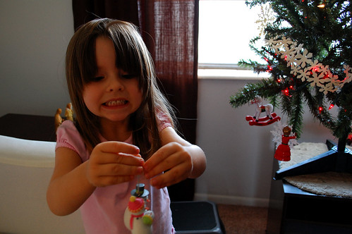 Her first Christmas ornament.