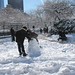 Making a snowman