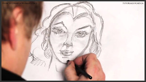 draw a womans face