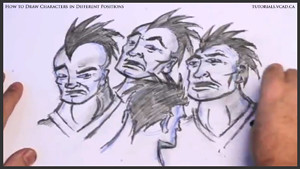 draw characters in different positions
