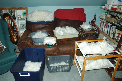 Romney fleece/washed