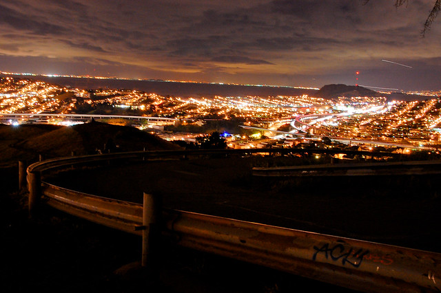 Bernal Hill by Night