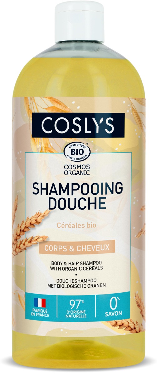 Gel de dus si sampon bio cu Cereale, 1000ml, Coslys