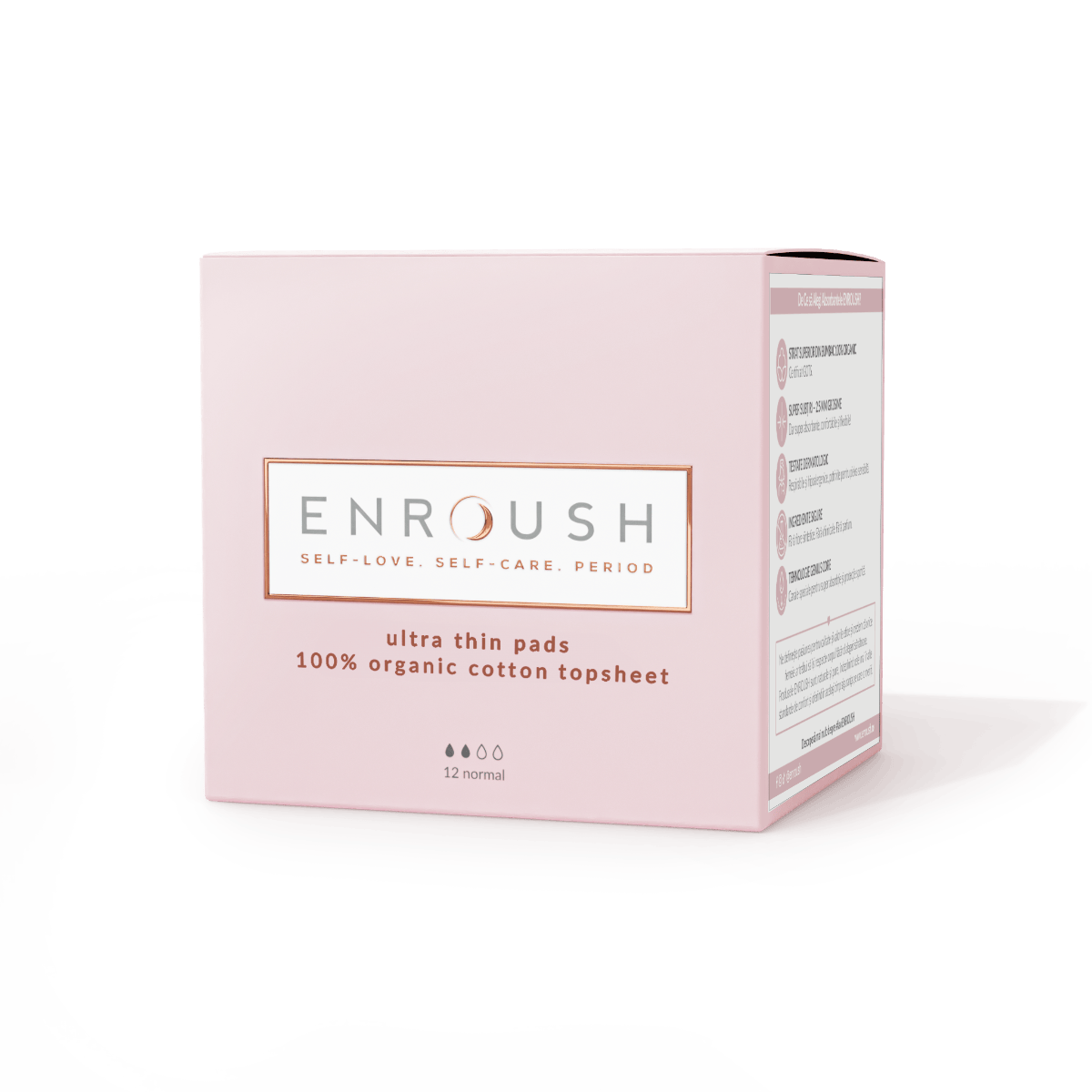 Absorbante organice Normal, 12 bucati, Enroush