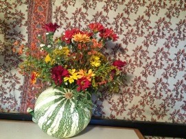 Farm vegetation harvested for flower arrangements.