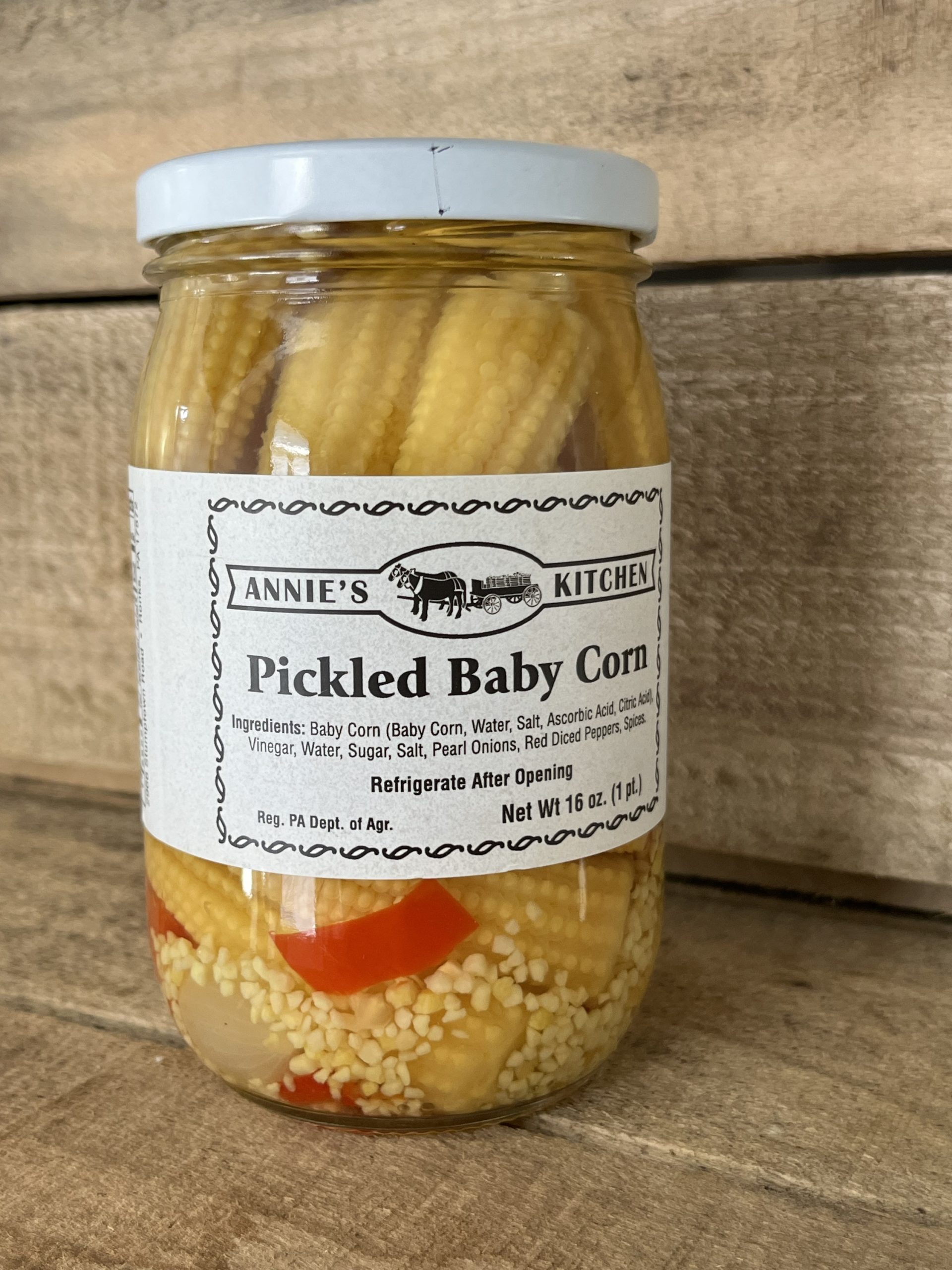 Annie’s Kitchen Pickled Baby Corn Pint