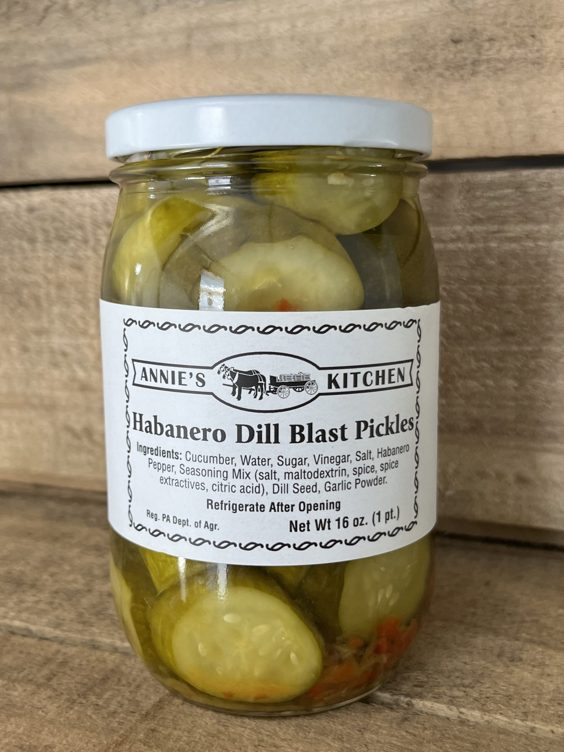 Annie’s Kitchen Habanero Dill Blast Pickles Pint