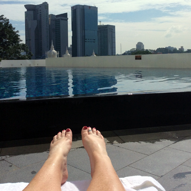 Swimming pool in the Tower Wing The Majestic Hotel, Kuala Lumpur.