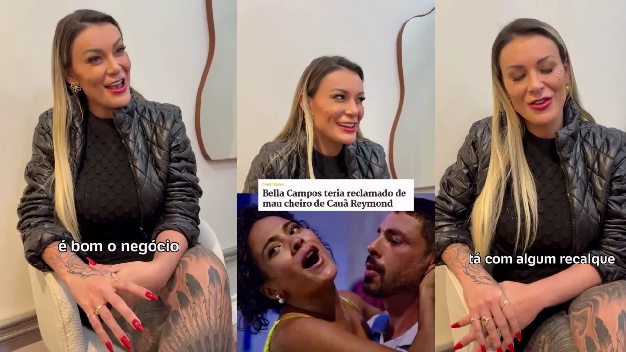 Andressa Urach sai em defesa de Cauã Reymond e ironiza crítica de Bella Campos sobre mau cheiro
