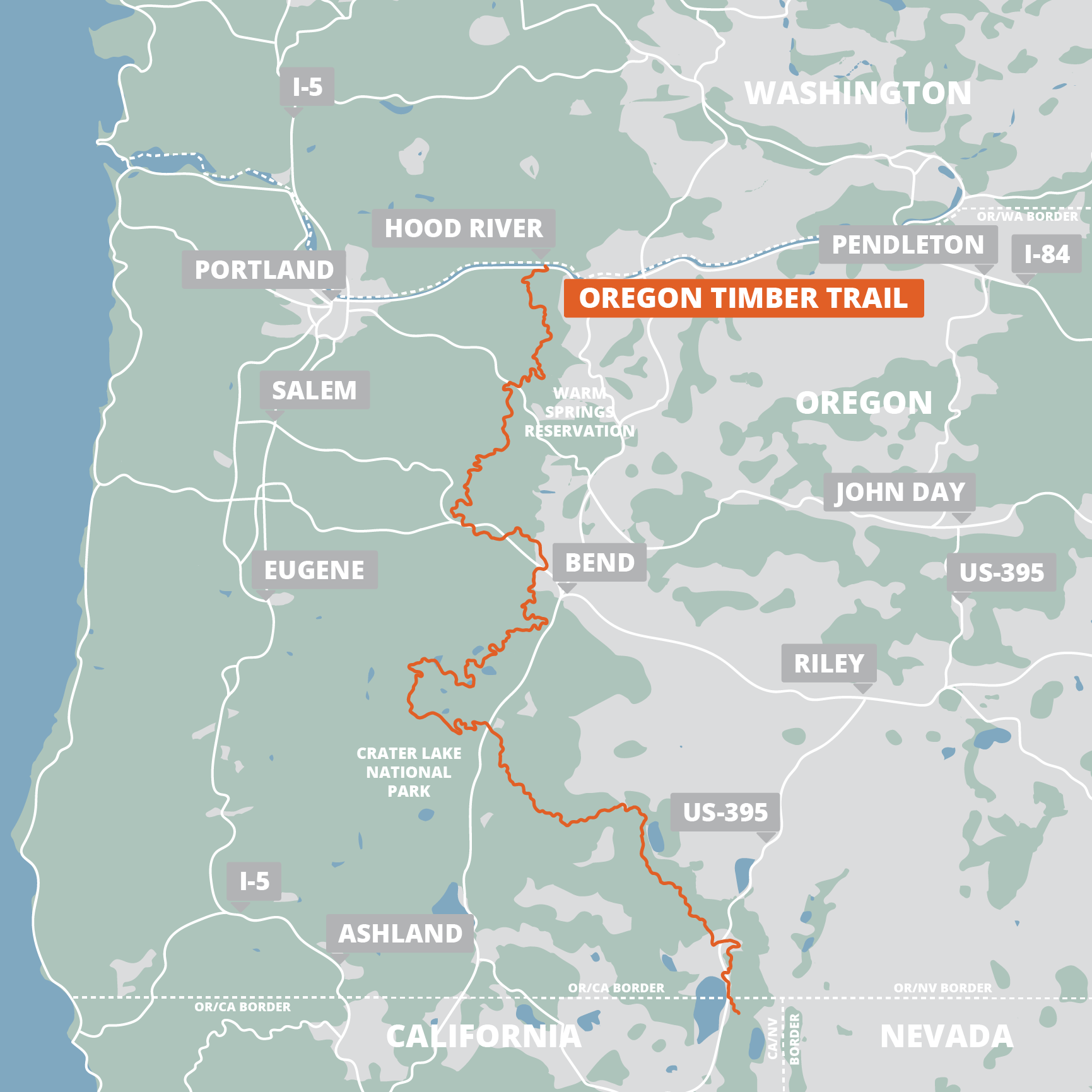 Oregon Timber Trail Farout Map Square.