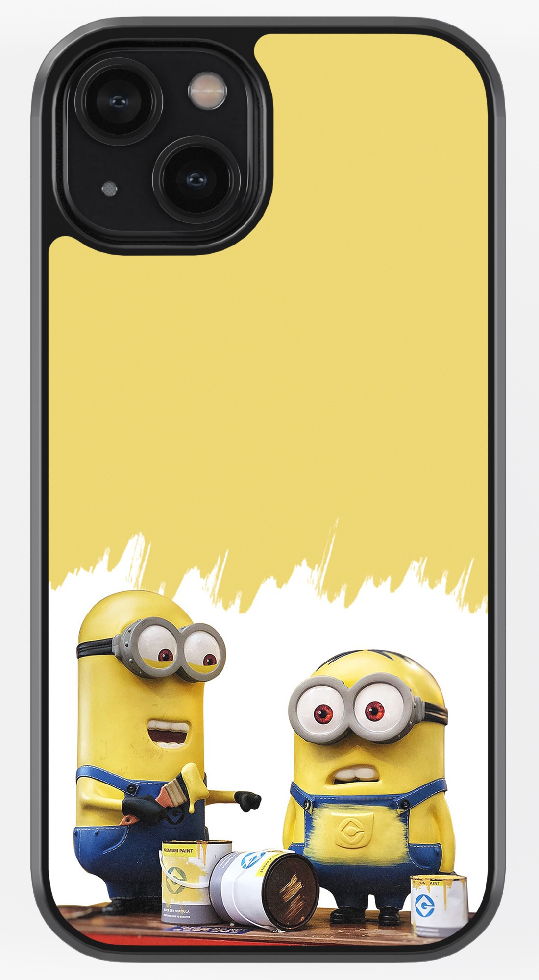 Minions Painting The Wall TPU Metal Case