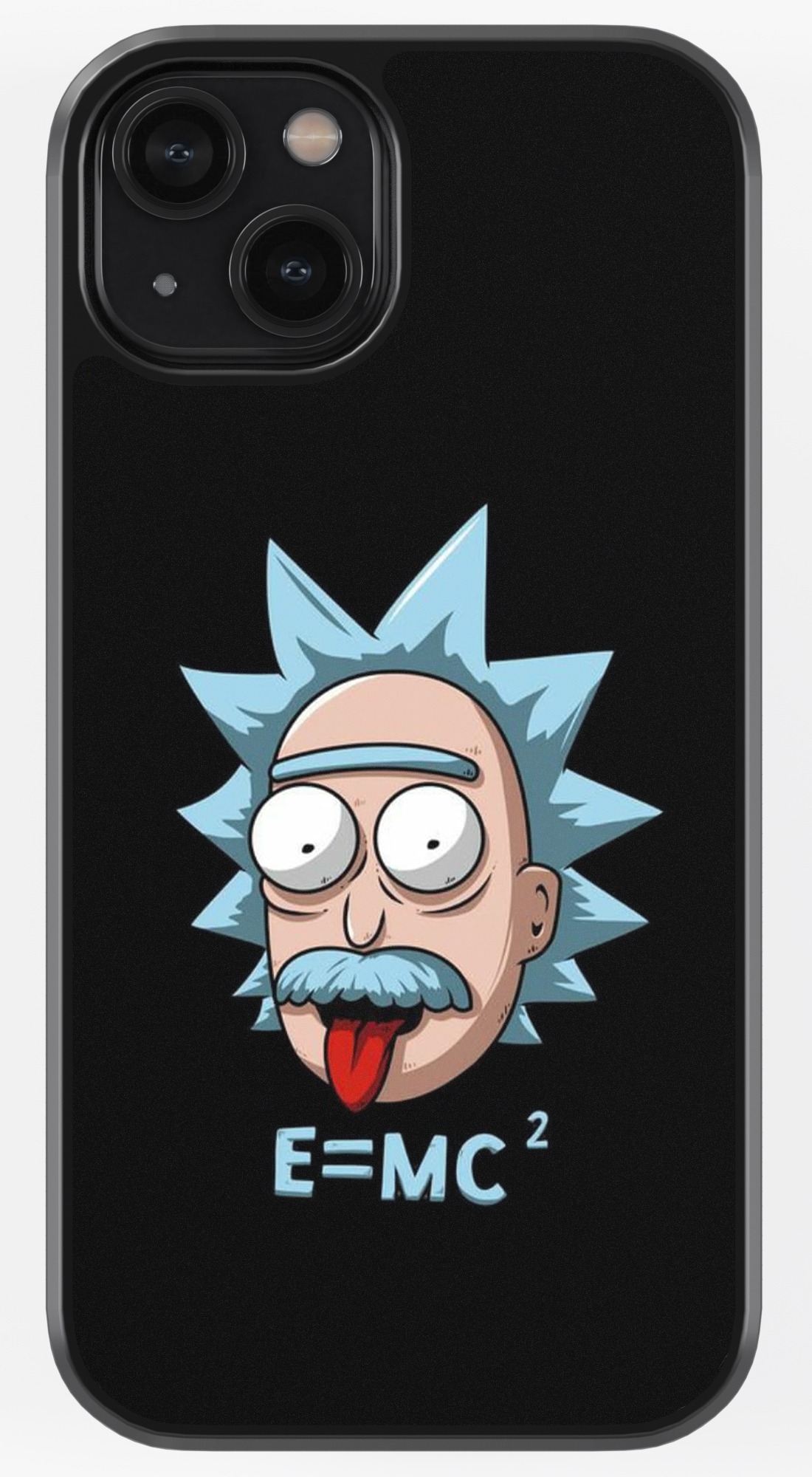 Rick E=MC2 TPU Metal Case