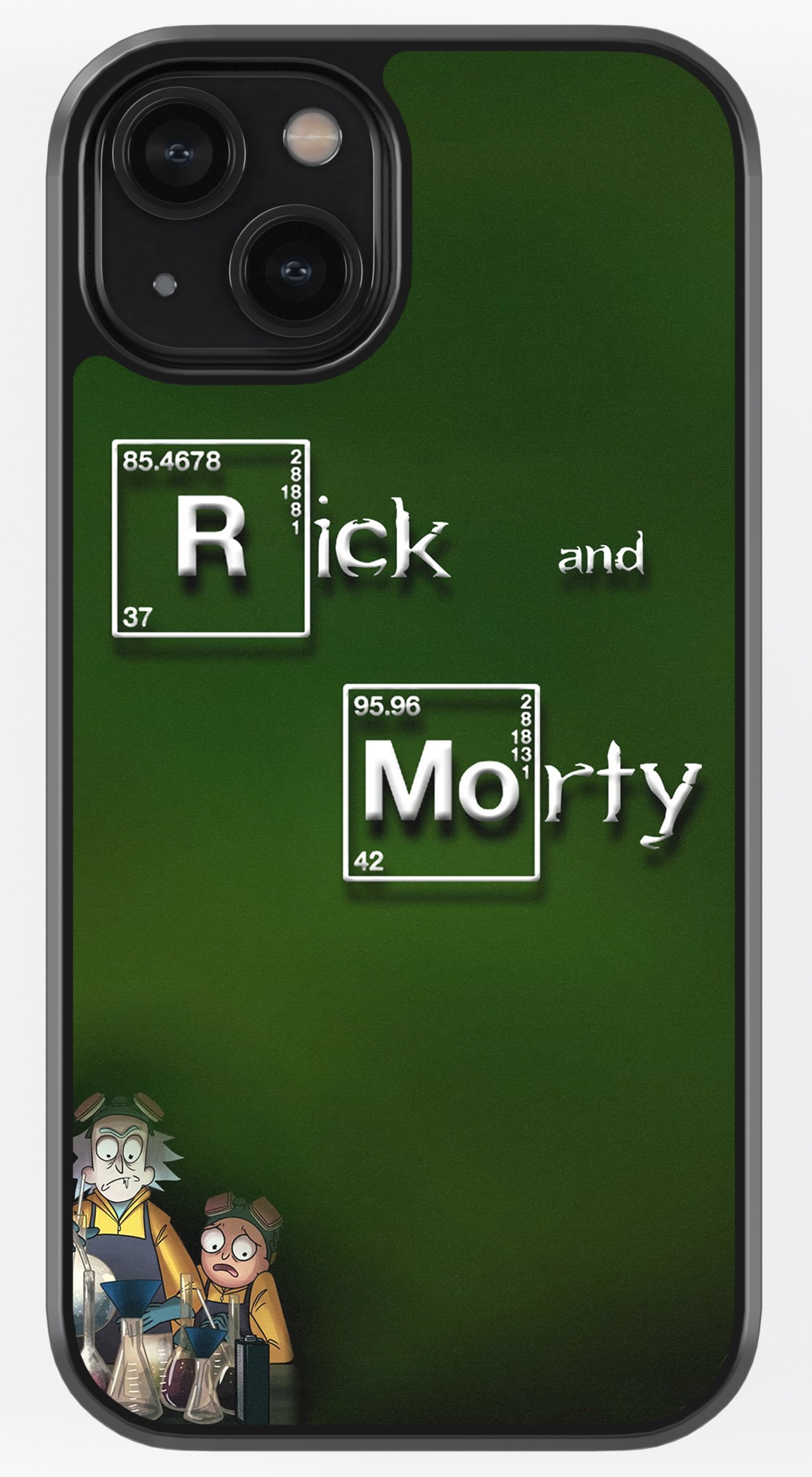 R & Mo Periodic Elements TPU Metal Case