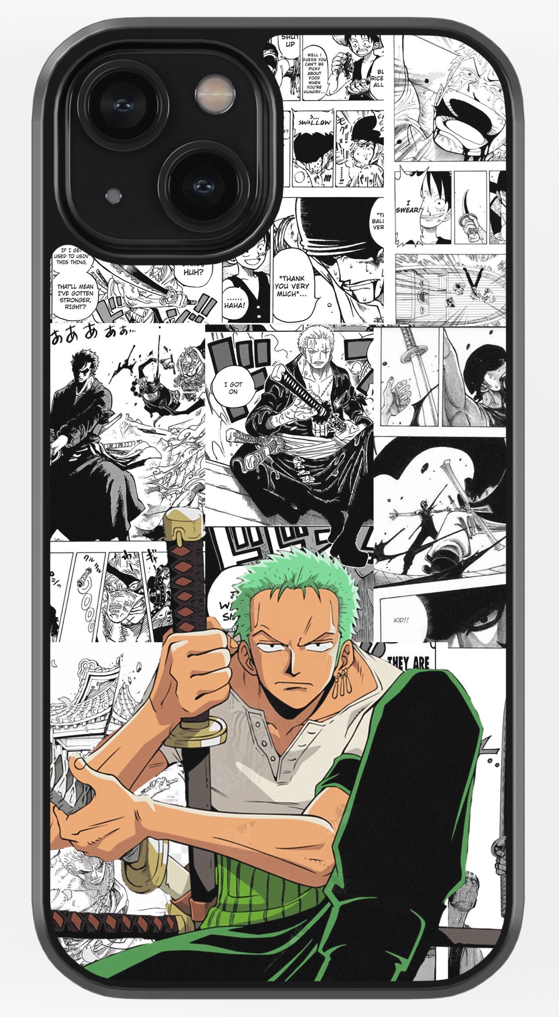 Zoro Manga Art TPU Metal Case