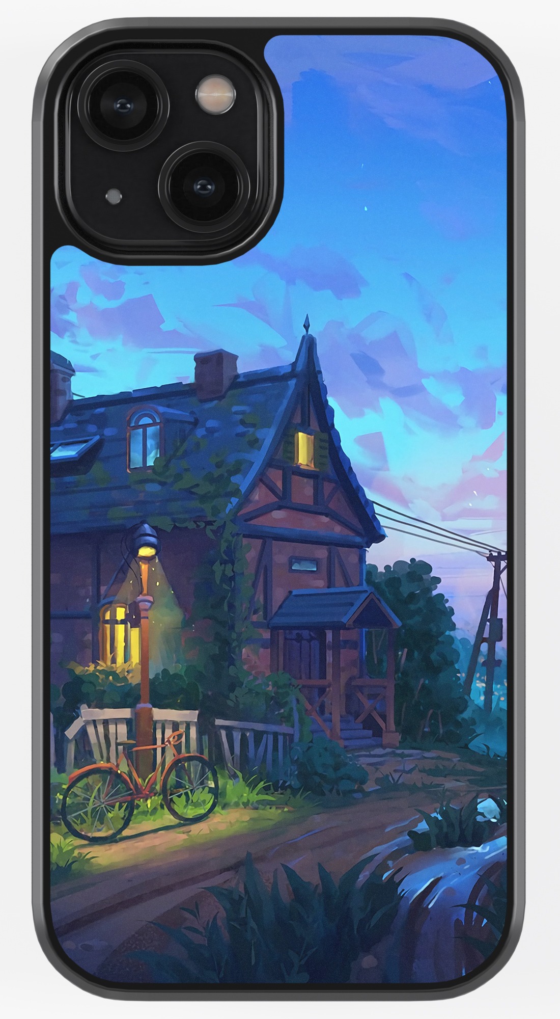 Beautiful House Art TPU Metal Case