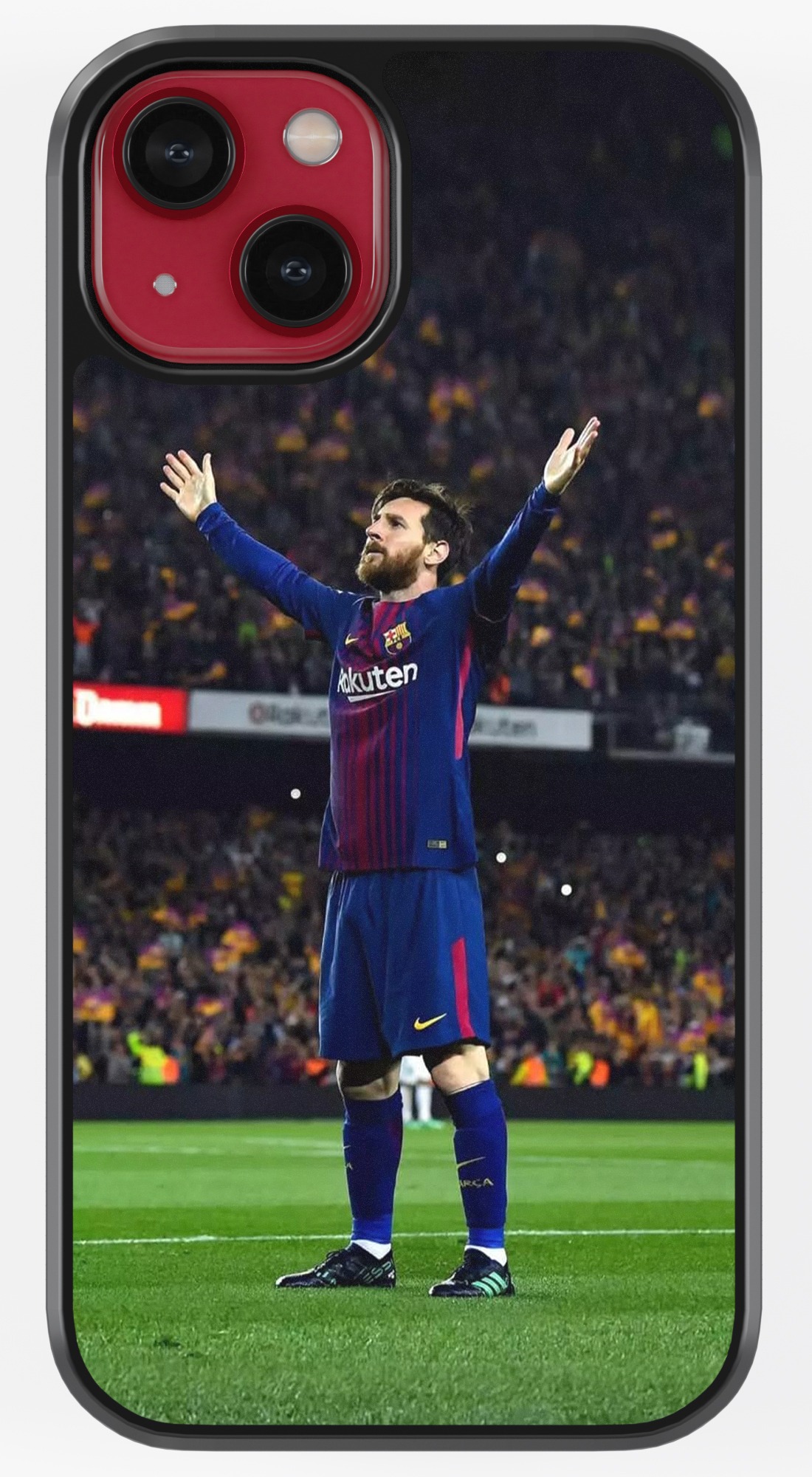 Messi Goal Celebration TPU Metal Case