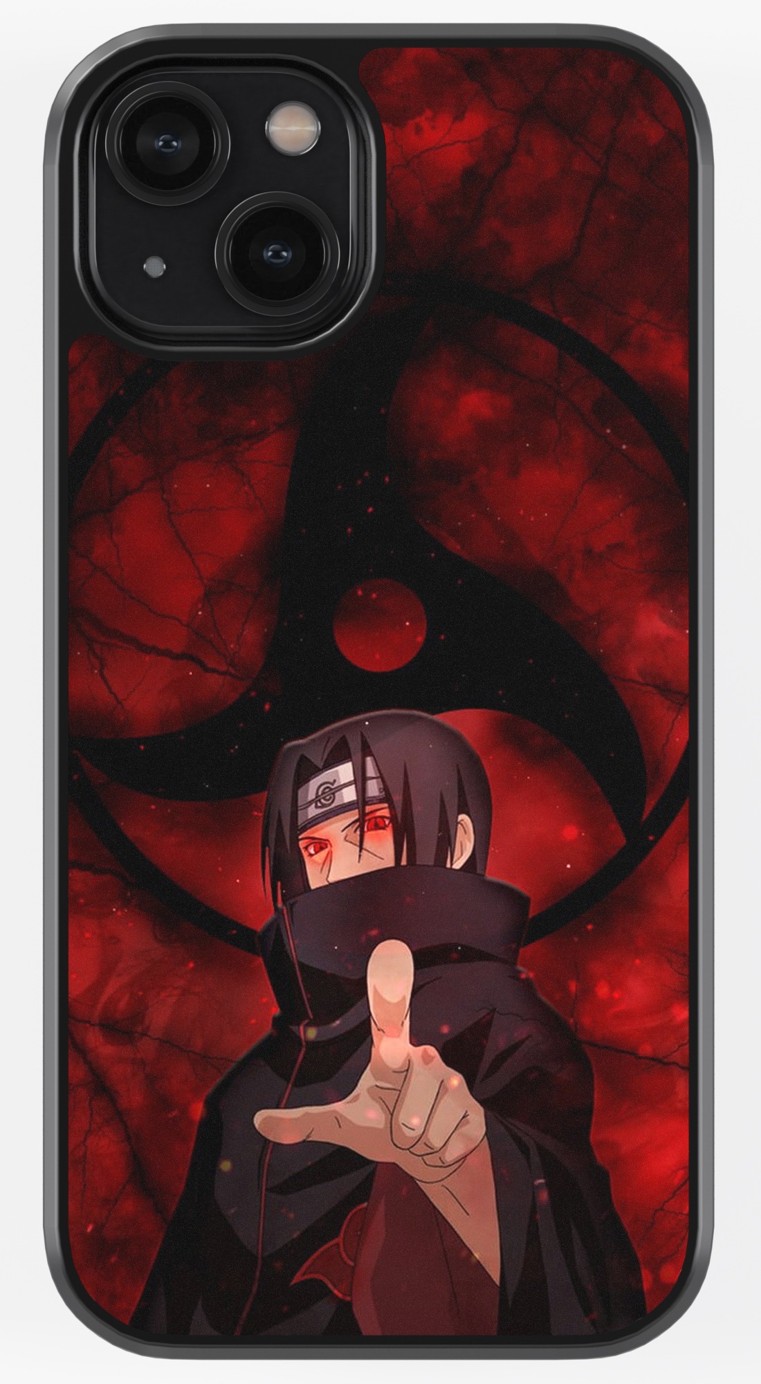 Itachi Uchiha Sharingan TPU Metal Case