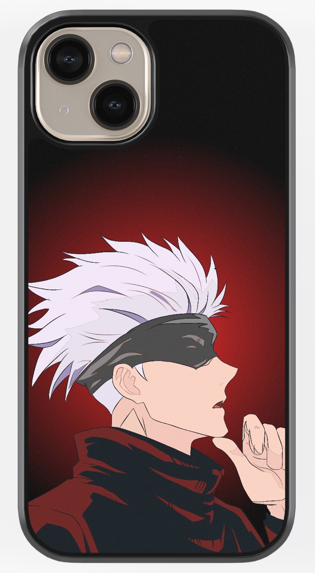 Satoru Gojo Thinking TPU Metal Case