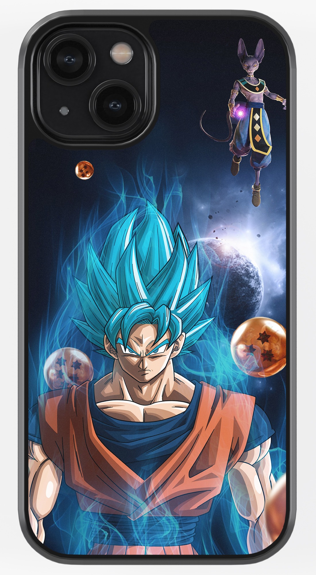 Goku with Beerus TPU Metal Case