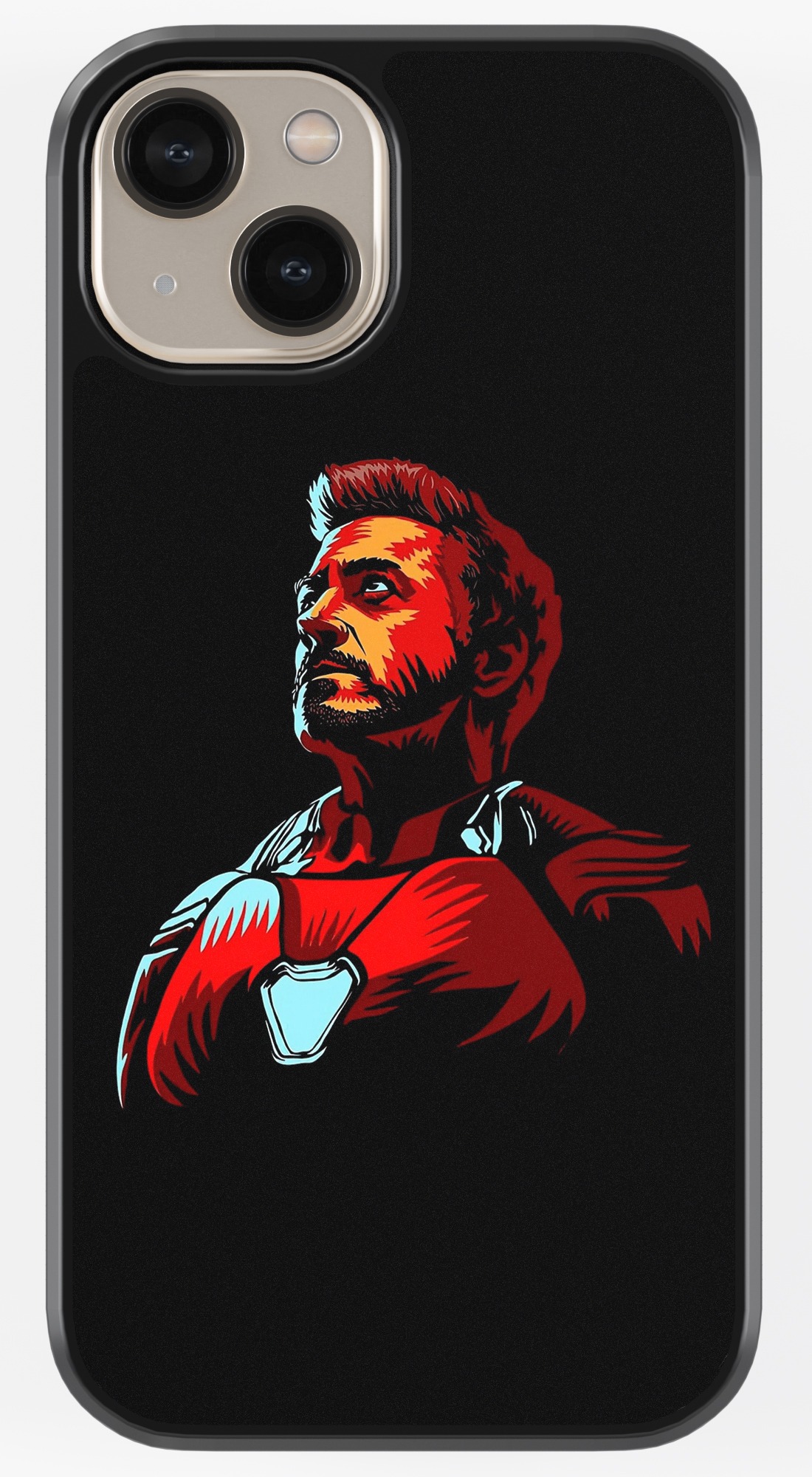 Tony Stark Art TPU Metal Case