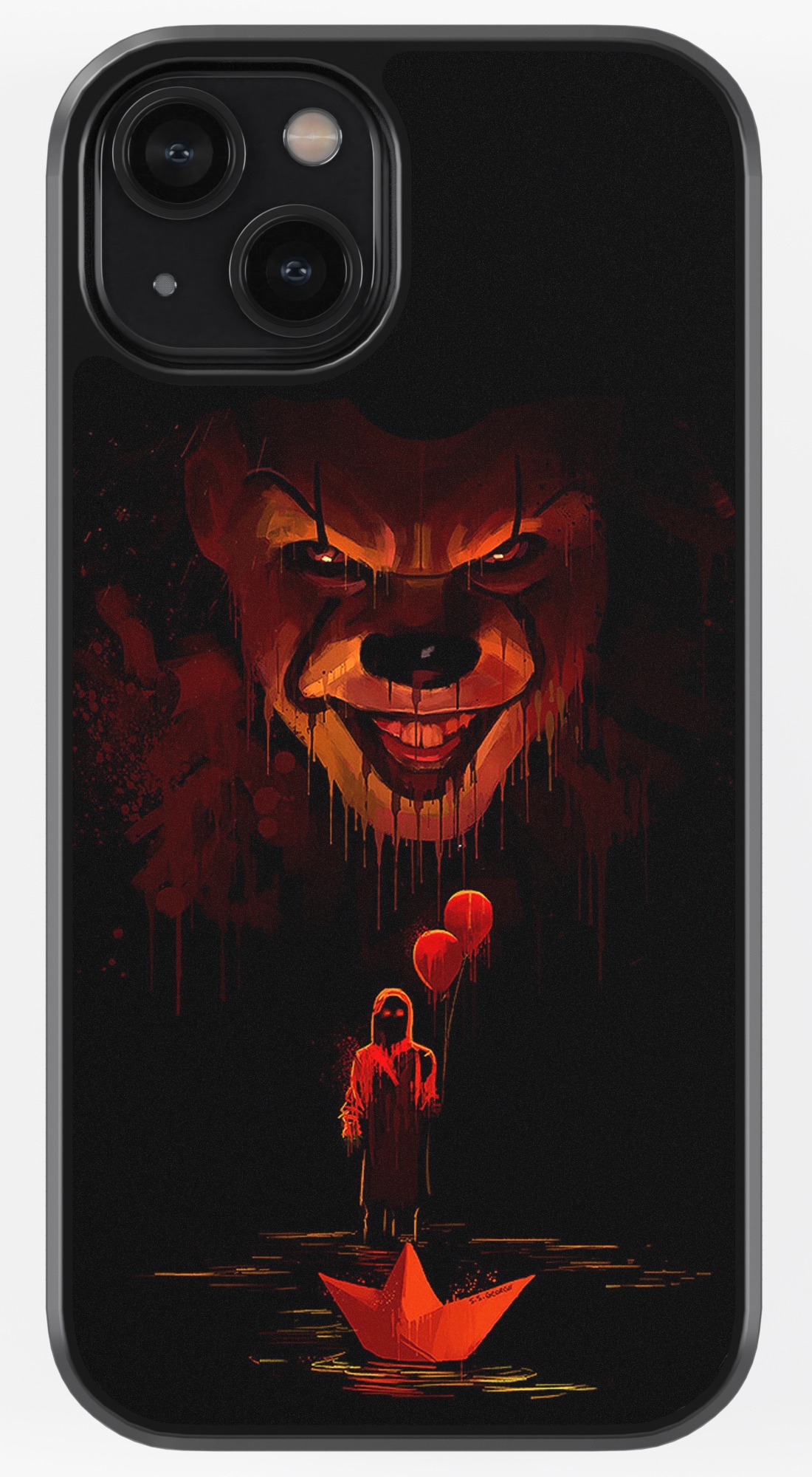 IT The Clown TPU Metal Case