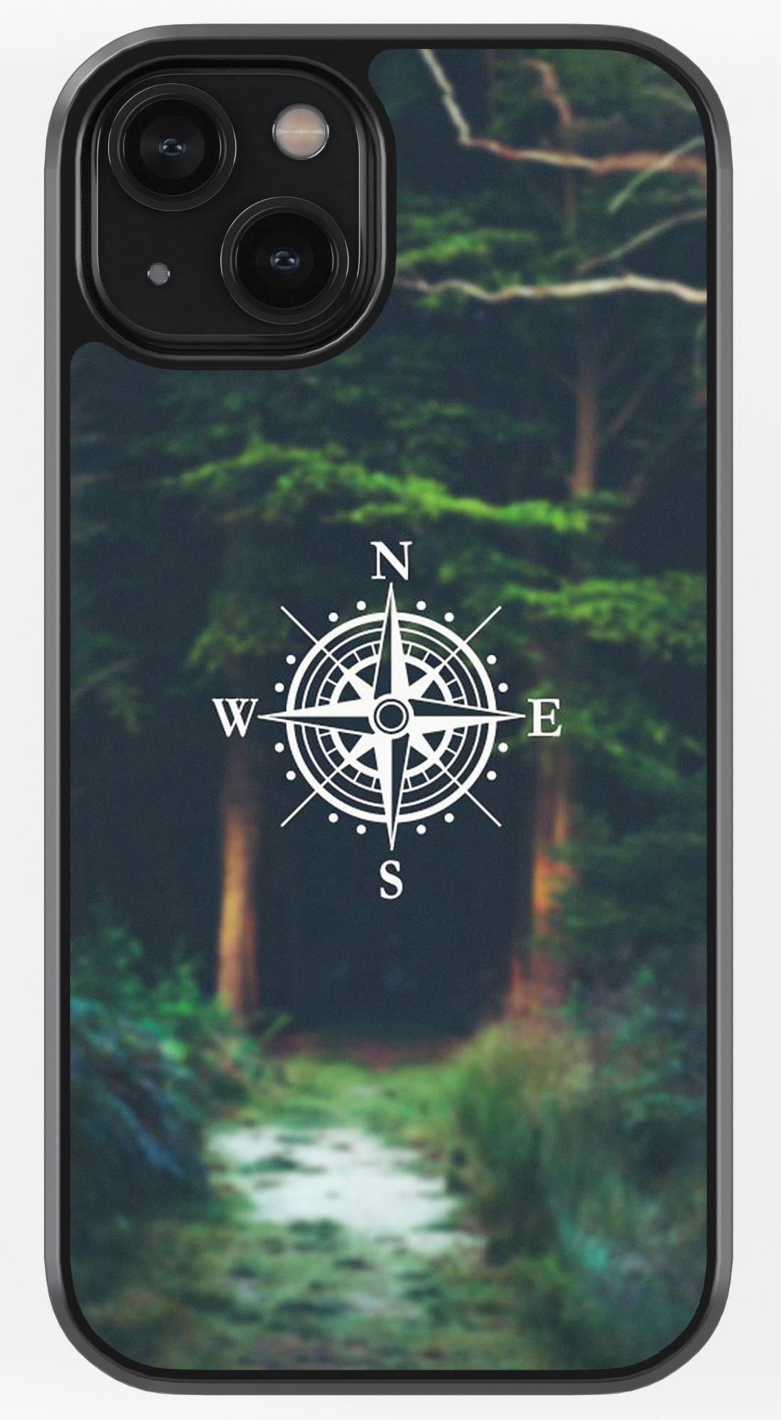 Direction Compass TPU Metal Case