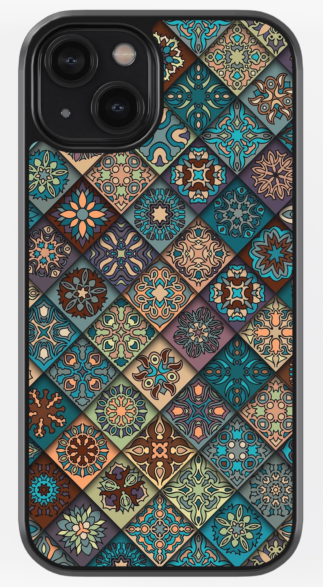 Ethnic Pattern TPU Metal Case