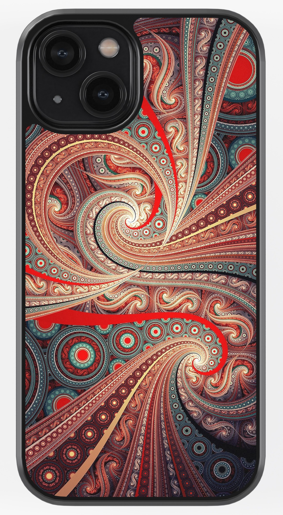 Royal Vintage Abstract TPU Metal Case