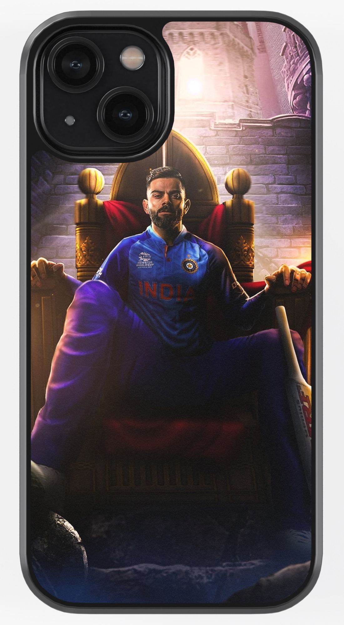 The King Of Cricket TPU Metal Case